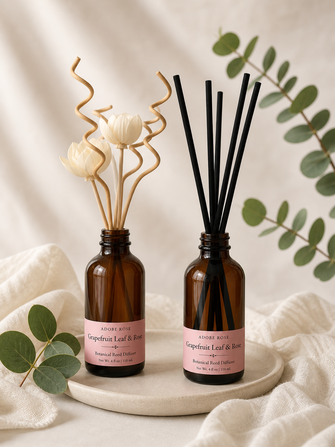 Grapefruit Leaf & Rose - Reed Diffuser