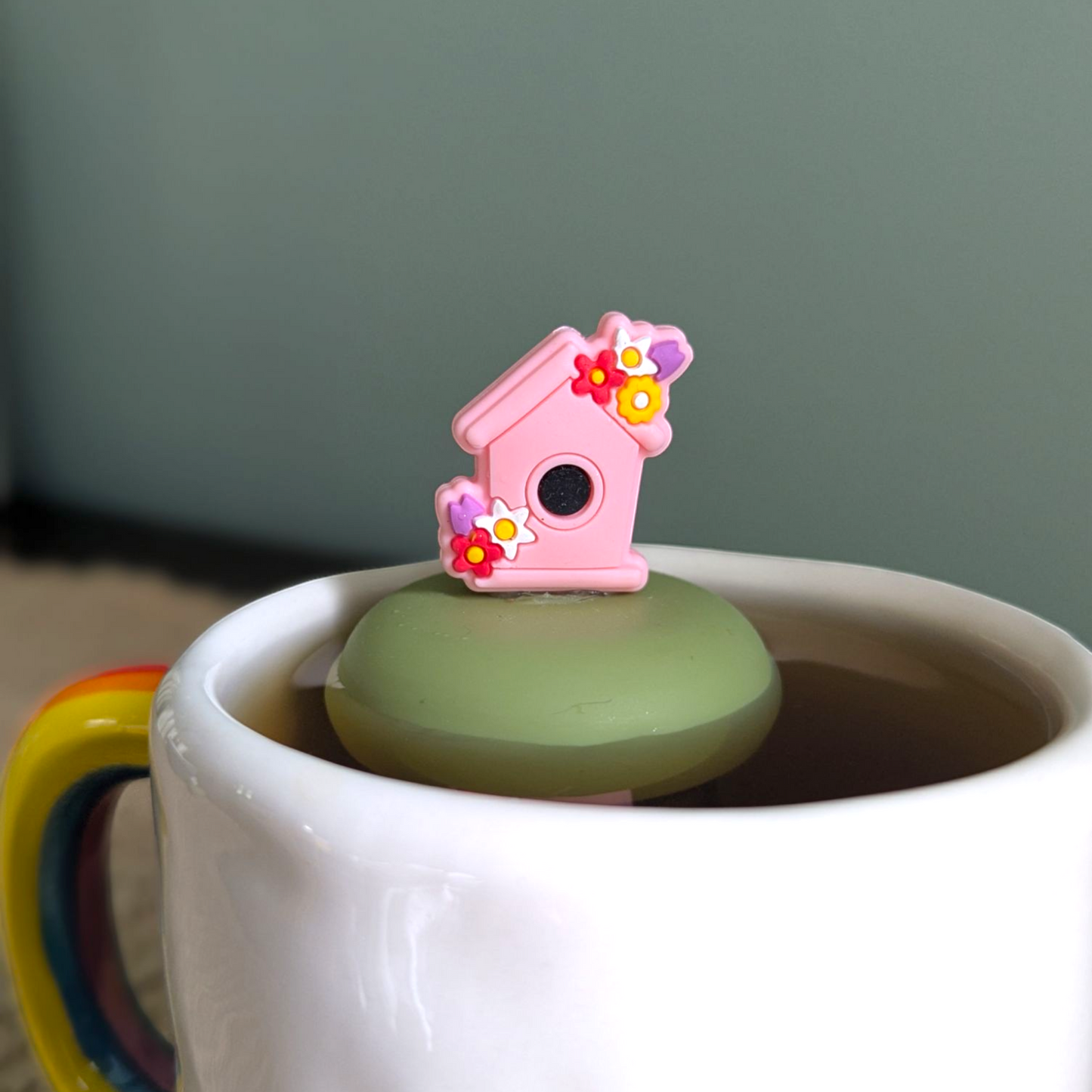 Floral Birdhouse Floating Tea Infuser