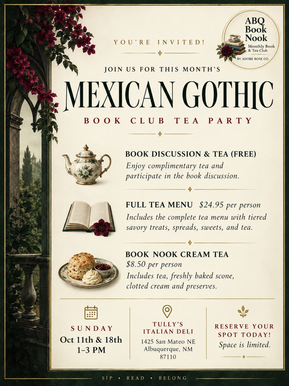 ABQ Book Nook Oct - Mexican Gothic