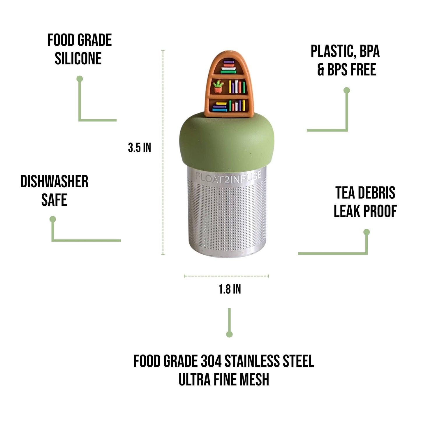 Plant Bookshelf  Floating Tea Infuser
