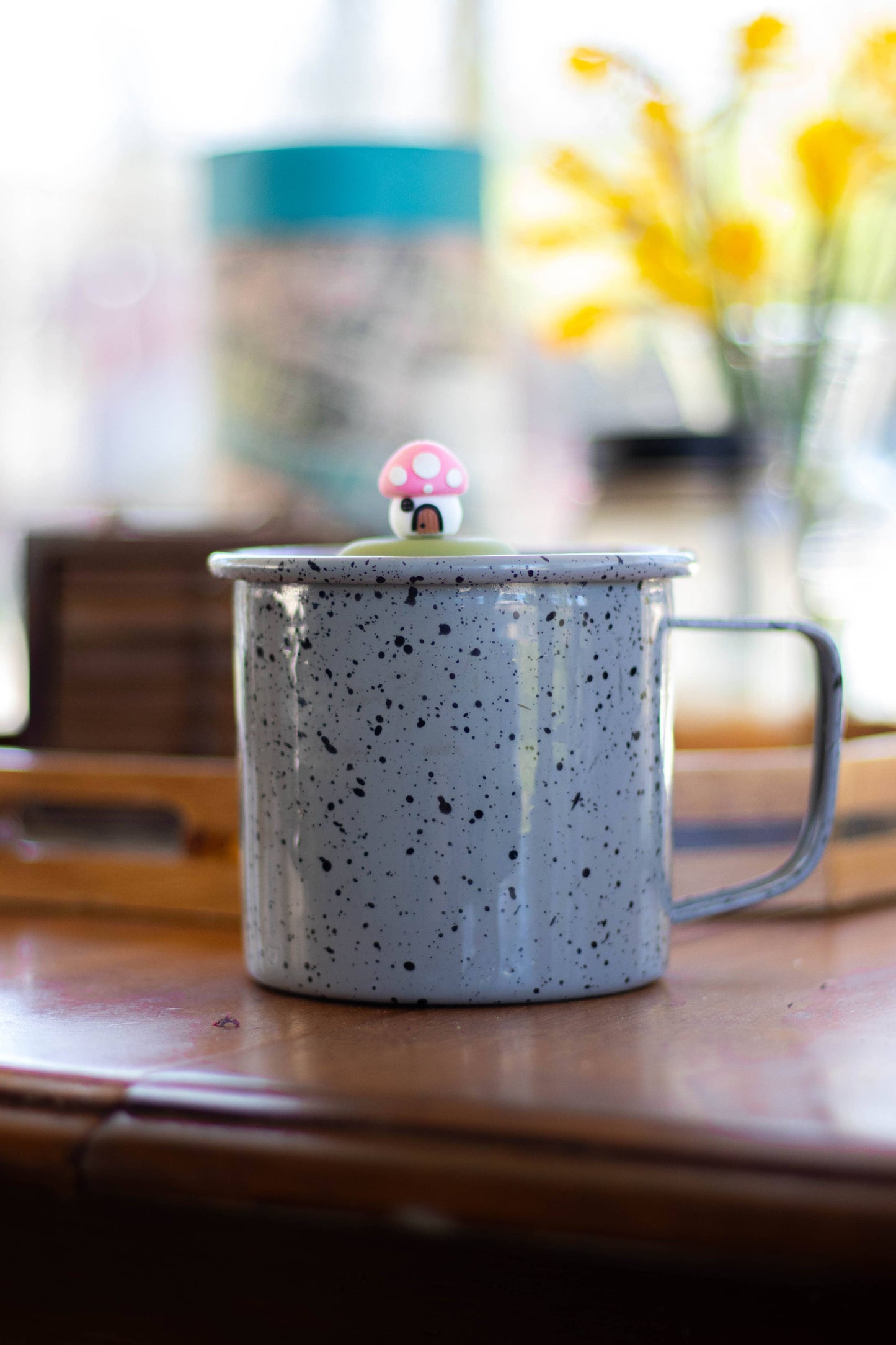 Pink Mushroom Cottage Floating Tea Infuser